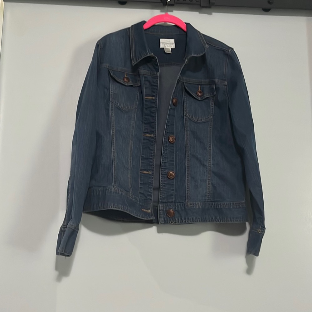 Christopher & Banks stretch denim jacket